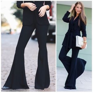 Zara extraflare black bellbottom pants trousers